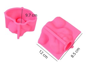 Molde silicona maceta media cabeza